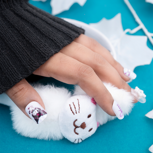 Frosty Sparkle Nails