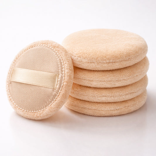 Classic Round Velvet Powder Puff