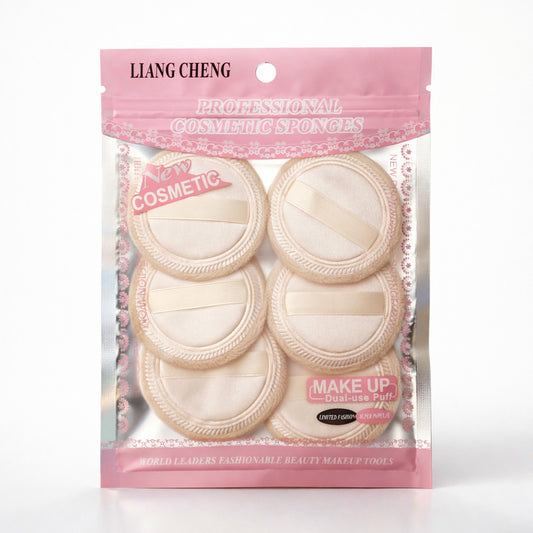 Classic Round Velvet Powder Puff