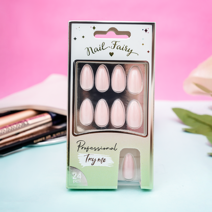 Milky Blush Nails