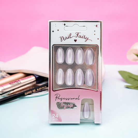 Lavender Pearl Nails