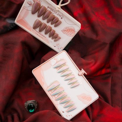 Velvet Nude Set Nails (pack of 2)