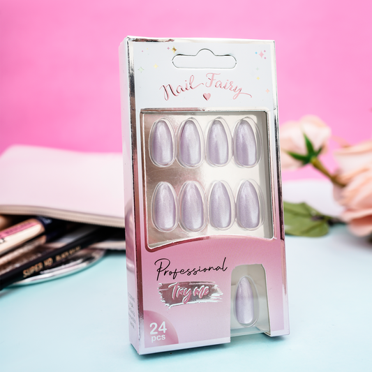 Lavender Pearl Nails