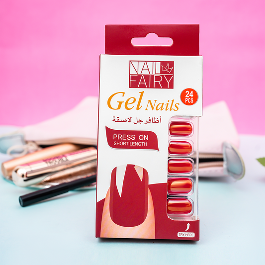 Ruby Chrome Minis Nails