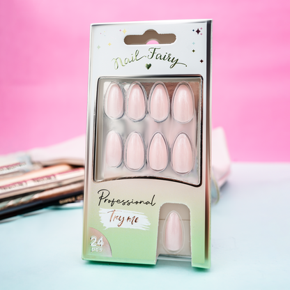 Milky Blush Nails