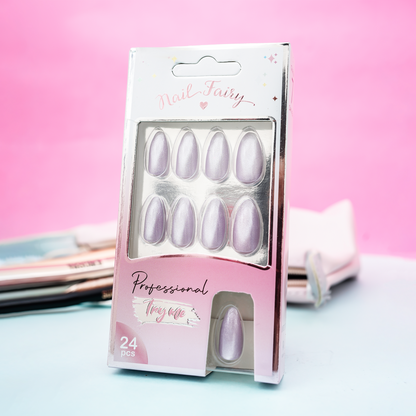 Lavender Pearl Nails