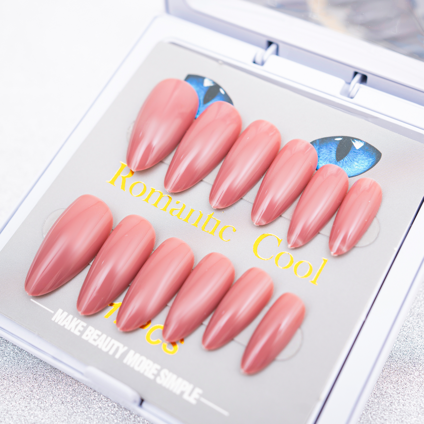 Blushing Almond Nails