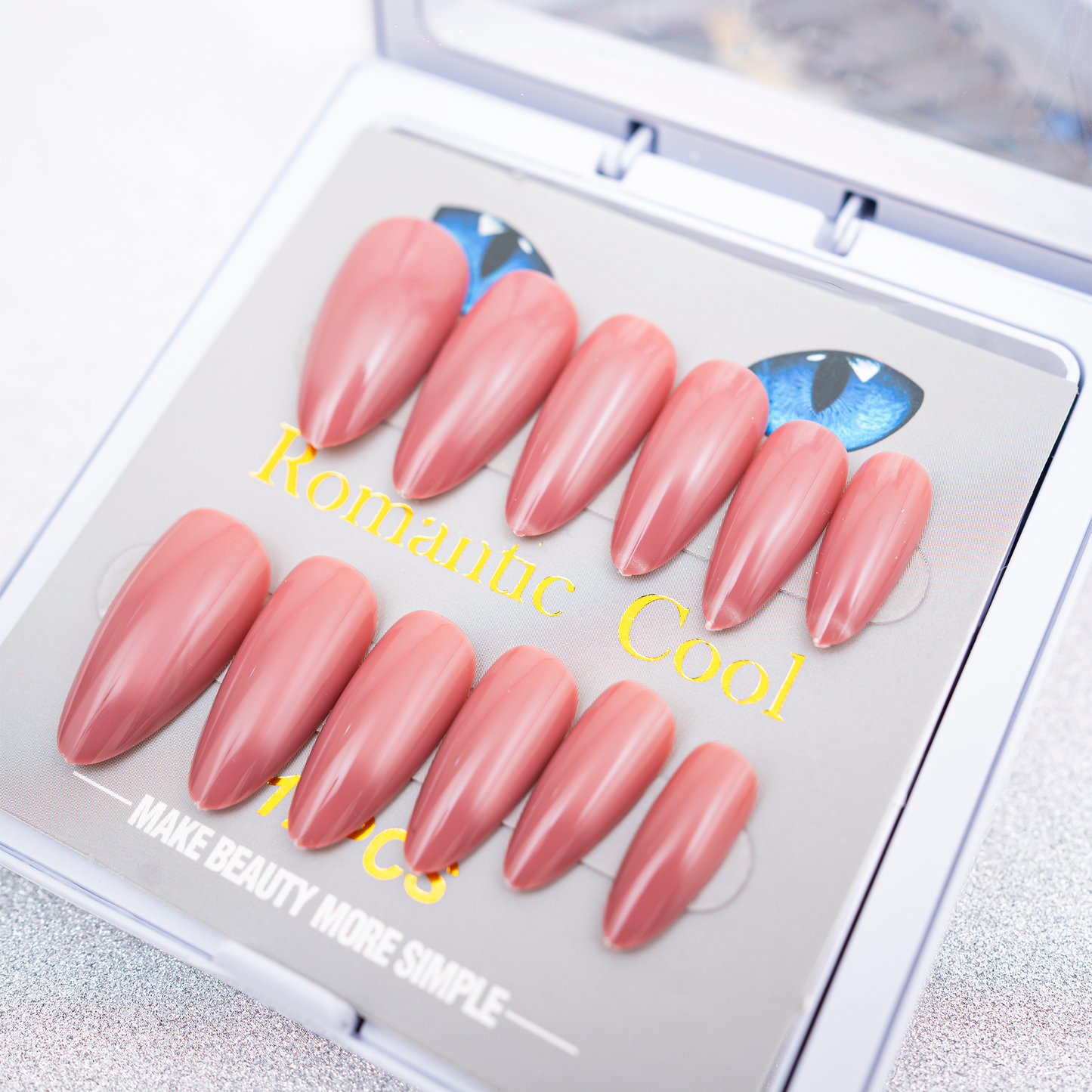 Blushing Almond Nails