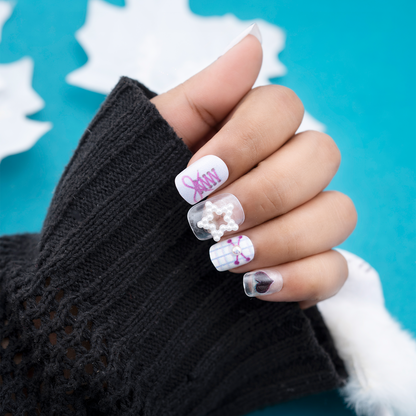 Frosty Sparkle Nails