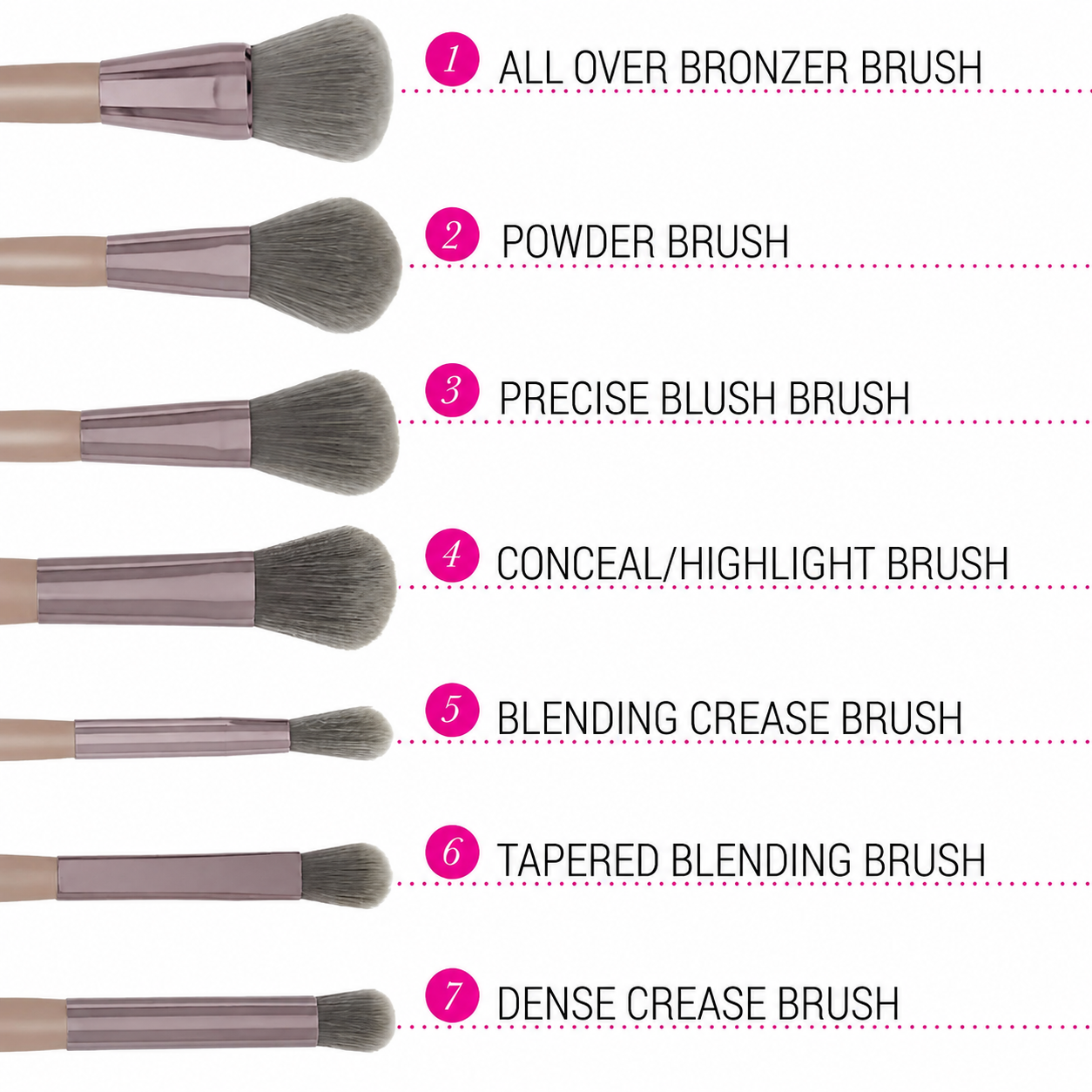 BH Cosmetics makeup Brush 15pcs set