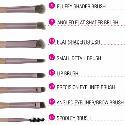 BH Cosmetics makeup Brush 15pcs set