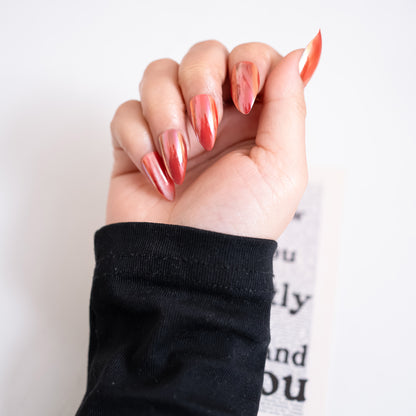 Fiery Ember Nails