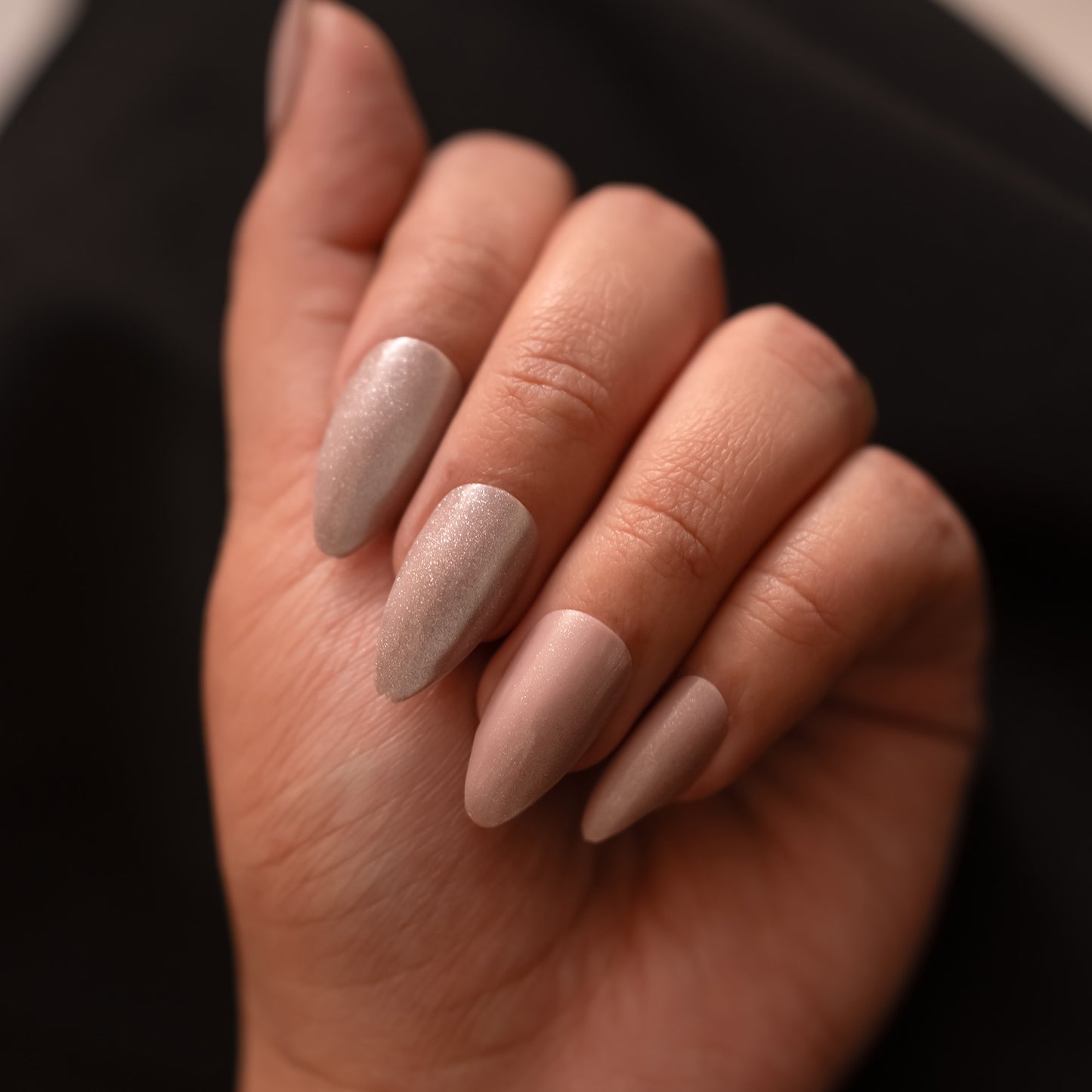 Champagne Velvet Nails